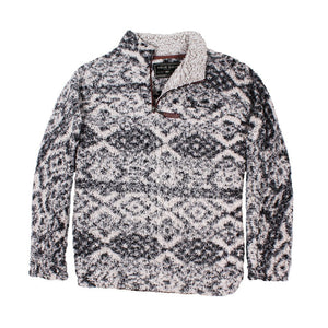 Frosty Tipped Tribal Pile 1/4 Zip Pullover
