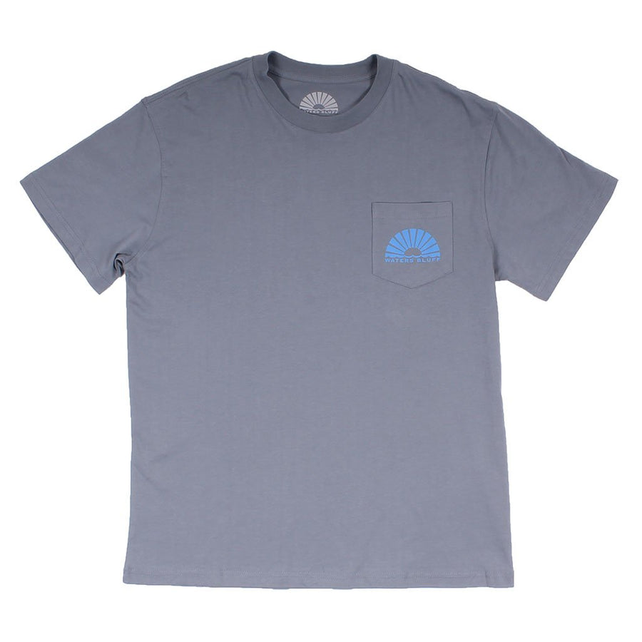Fisher Simple Pocket Tee in Grey by Waters Bluff