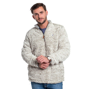 The Southern Shirt Co. PRE-ORDER Heather Sherpa Pullover with Pockets in Mystic 