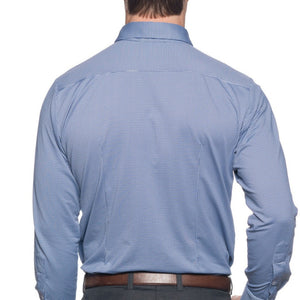 The Spread Collar Gingham Dress Shirt in Beckett Blue   