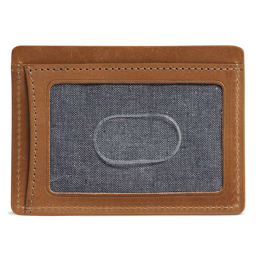 Billings Weekender Credit Card Wallet in Tan Steer   