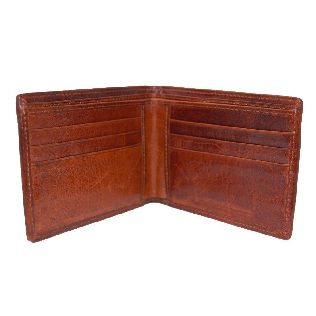 Bird Hunter Needlepoint Wallet in Orange   