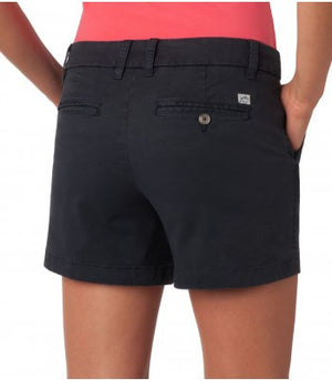 Ladies Chino 5" Shorts in Navy   - 2