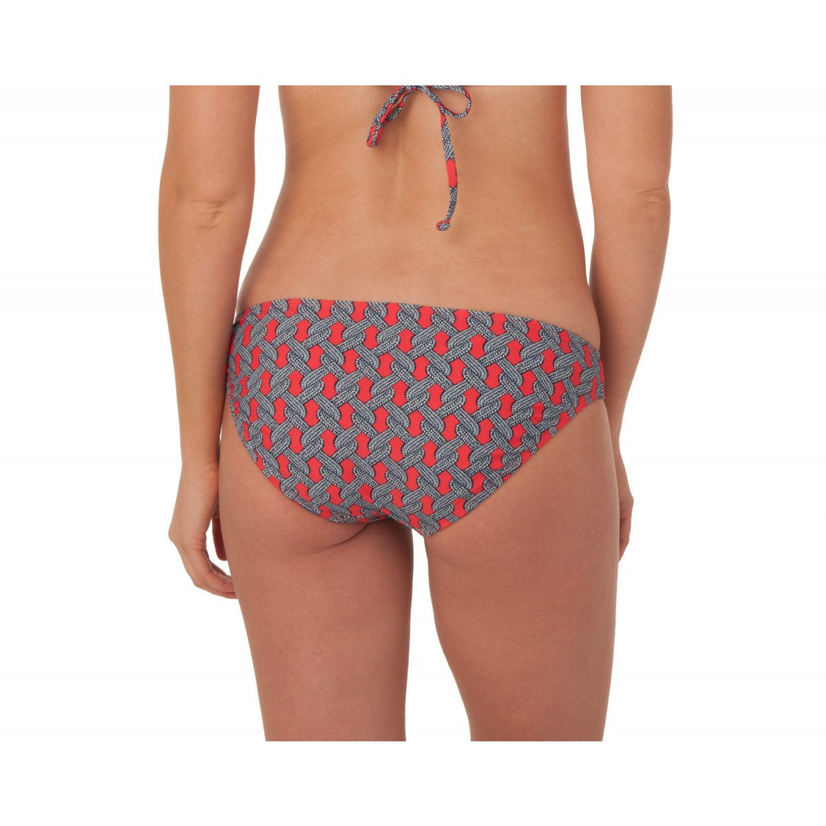 Nautical Rope Bikini Bottom in Coral   