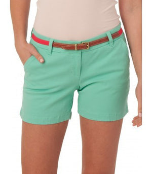 Ladies Chino 5" Shorts in Bermuda Teal   - 1