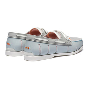 Water- Resistant Boat Loafer in Ice and White by SWIMS  - 2