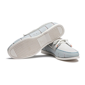 Water- Resistant Boat Loafer in Ice and White by SWIMS  - 3