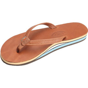 Women's Thin Strap Double Layer Classic Leather Sandal