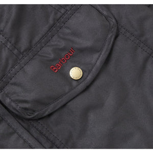 The Squire Waxed Jacket in Black