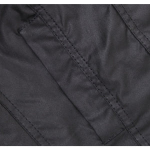 The Squire Waxed Jacket in Black