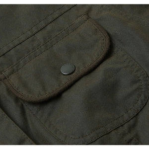 Ladies Utility Waxed Jacket in Olive by Barbour