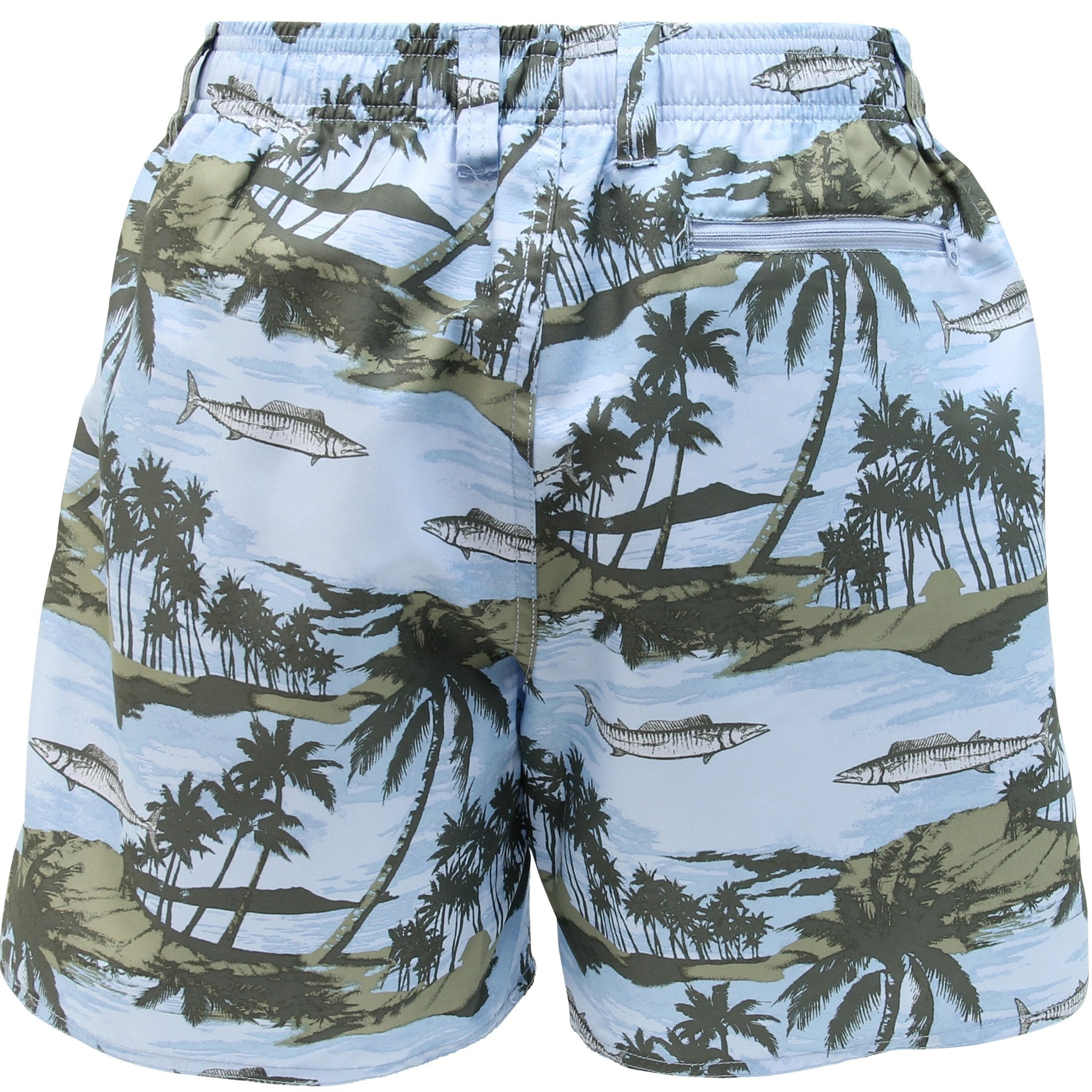 AFTCO Boatbar Swim Trunks in Sky Blue