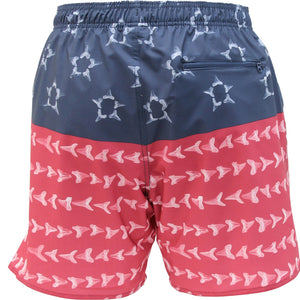 AFTCO Megaladon Swim Trunks in Red