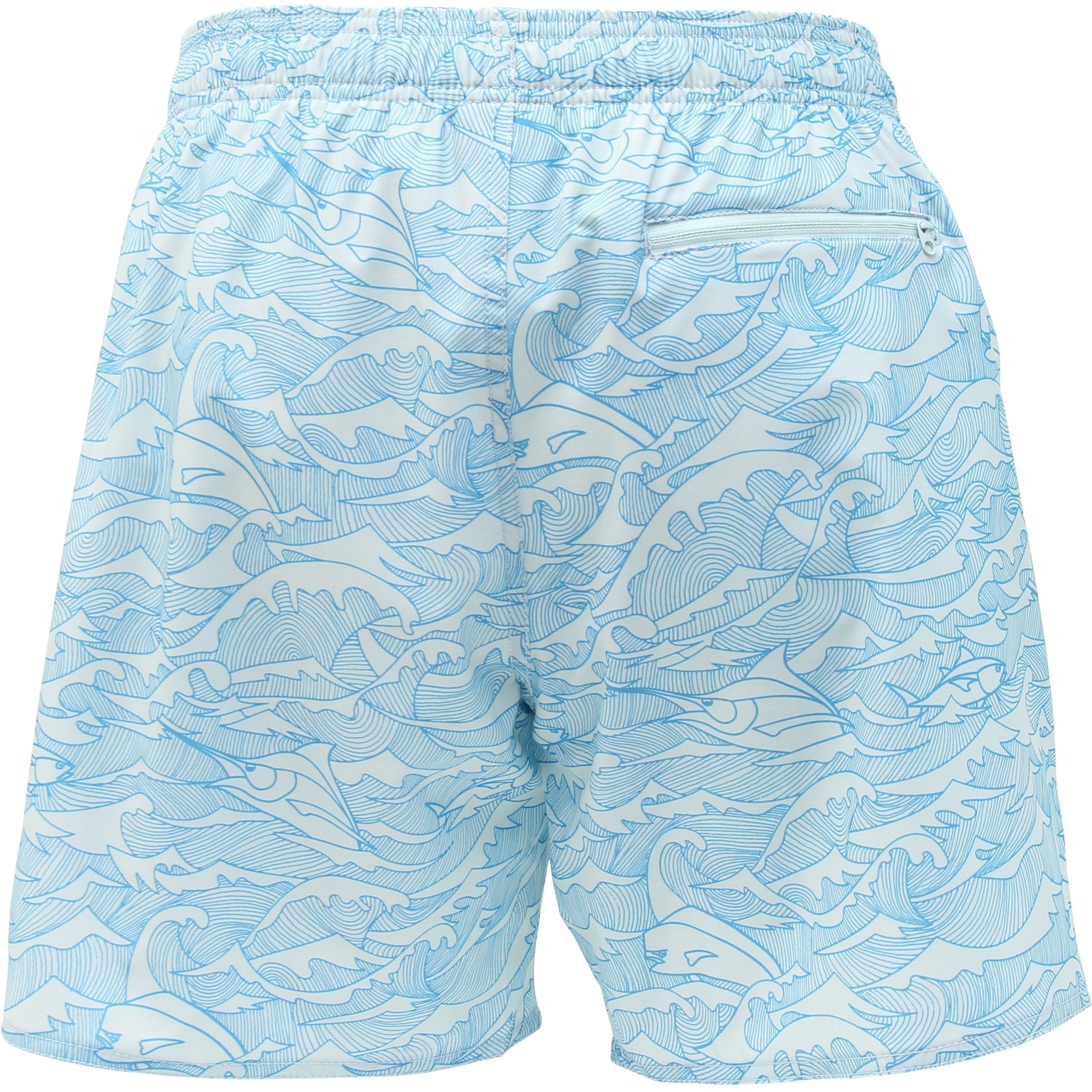AFTCO Wavy Gravy Swim Trunks in Vapor