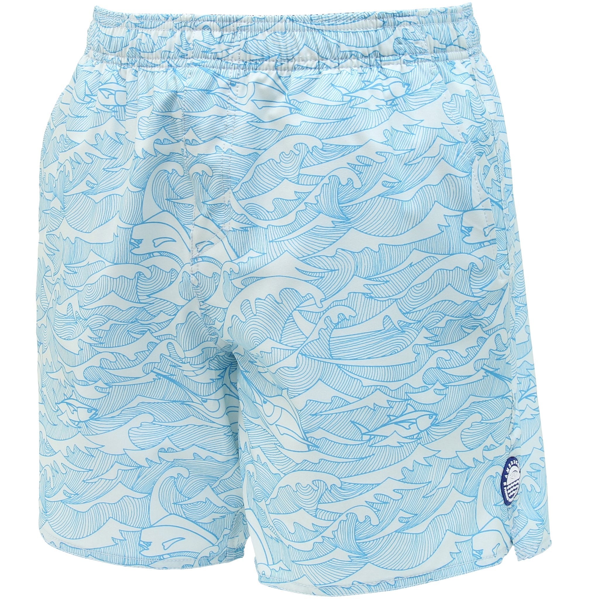 AFTCO Wavy Gravy Swim Trunks in Vapor