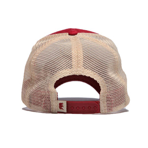 Bear Crest Activewear Trucker Hat in Red   - 2