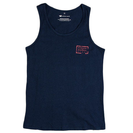 Authentic Flag Tank in Navy by Southern Marsh  - 1