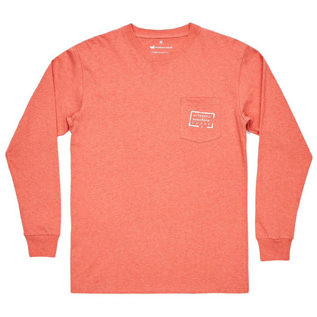 Authentic Heathered Long Sleeve Tee