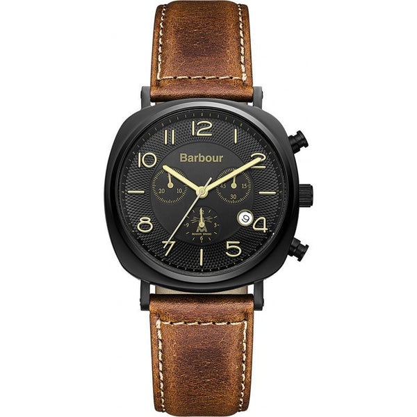 Men's Beacon Chrono Watch in Brown Leather