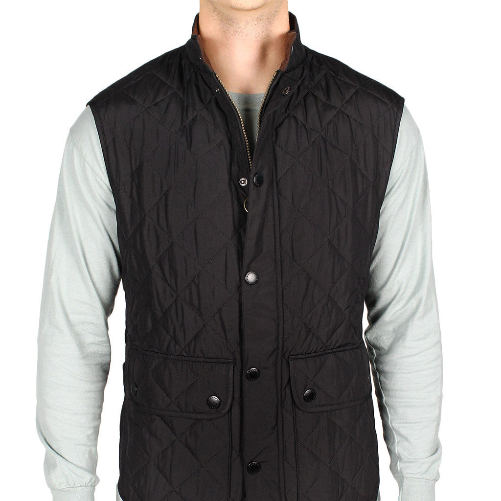 Lowerdale Quilted Gilet in Black