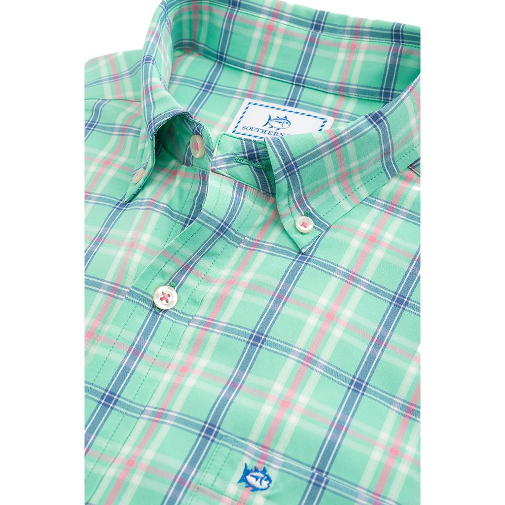 Barrier Key Plaid Intercoastal Performance Shirt