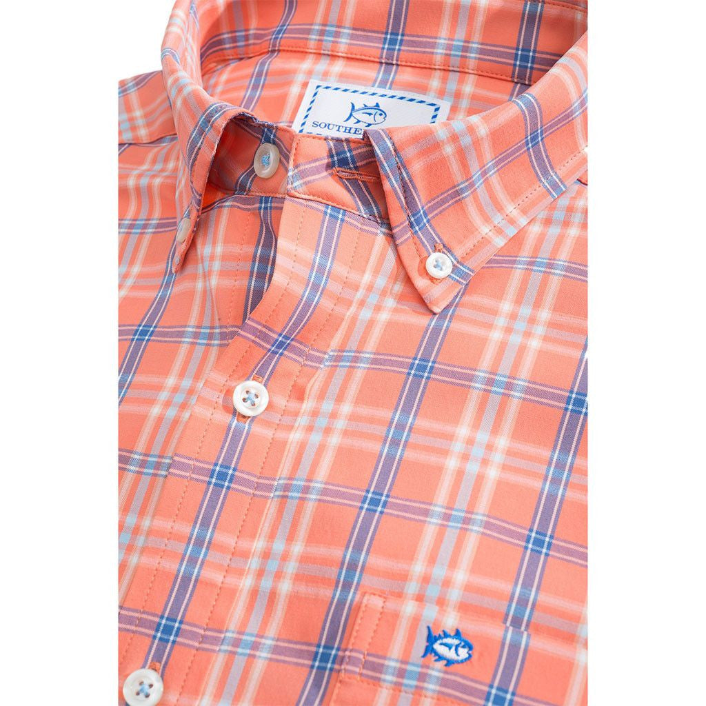 Barrier Key Plaid Intercoastal Performance Shirt