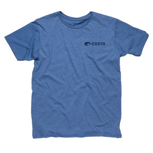 Beachside Tee in Royal Heather Blue by Costa Del Mar