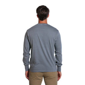 Bear Logo Long Sleeve Tee in Grey   - 2