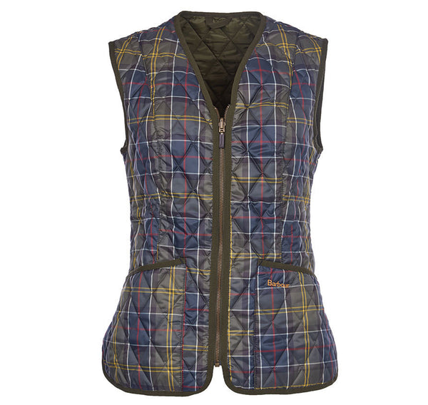 Betty Interactive Gilet Liner in Classic Tartan by Barbour  - 1