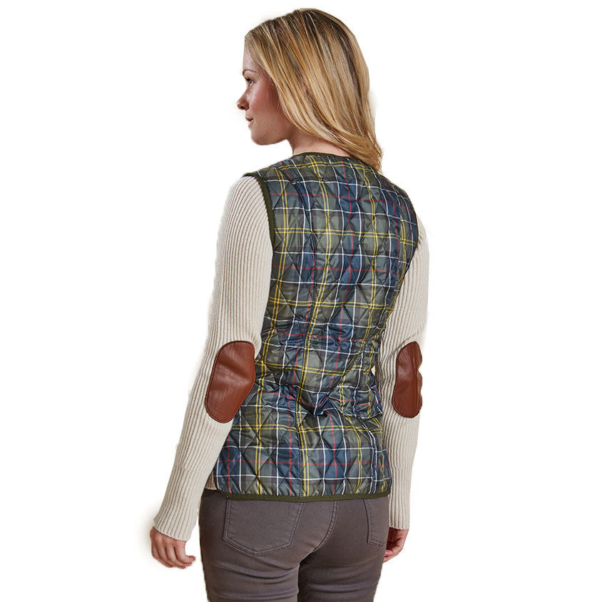 Betty Interactive Gilet Liner in Classic Tartan by Barbour  - 3