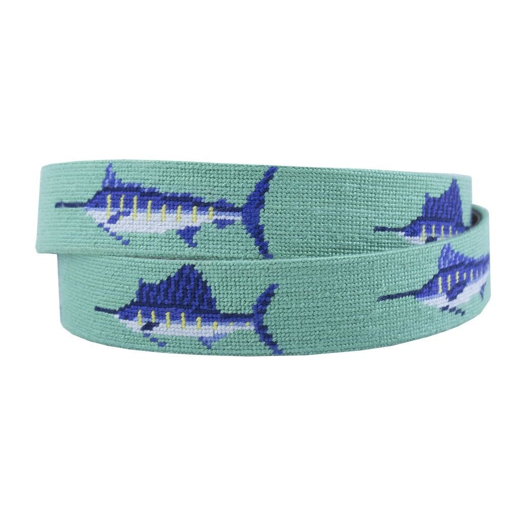 Bill Fish Needlepoint Belt