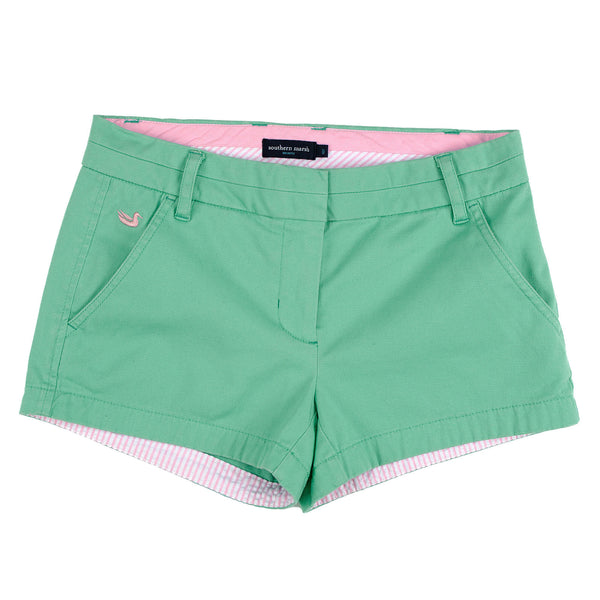 The Brighton Chino Short in Bimini Green by Southern Marsh  - 1