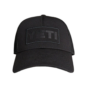 Black On Black Patch Trucker Hat in Black   - 1