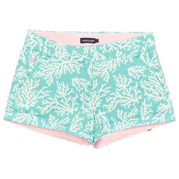 The Brighton Printed Reef Short in Antigua Blue by Southern Marsh