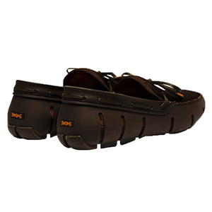 Water- Resistant Lace Loafer in Brown by SWIMS  - 3