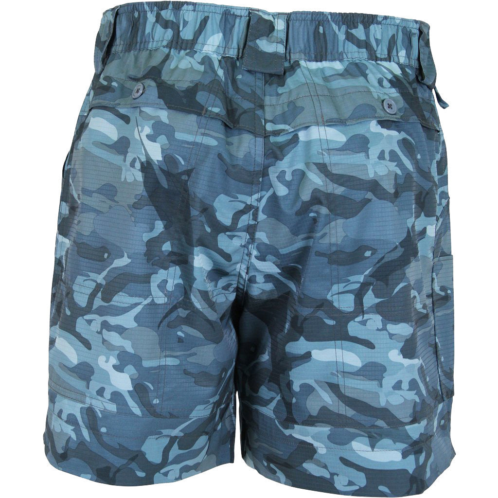 Original Fishing Shorts in Blue Camo by AFTCO
