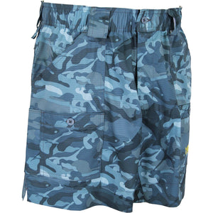 Original Fishing Shorts in Blue Camo by AFTCO