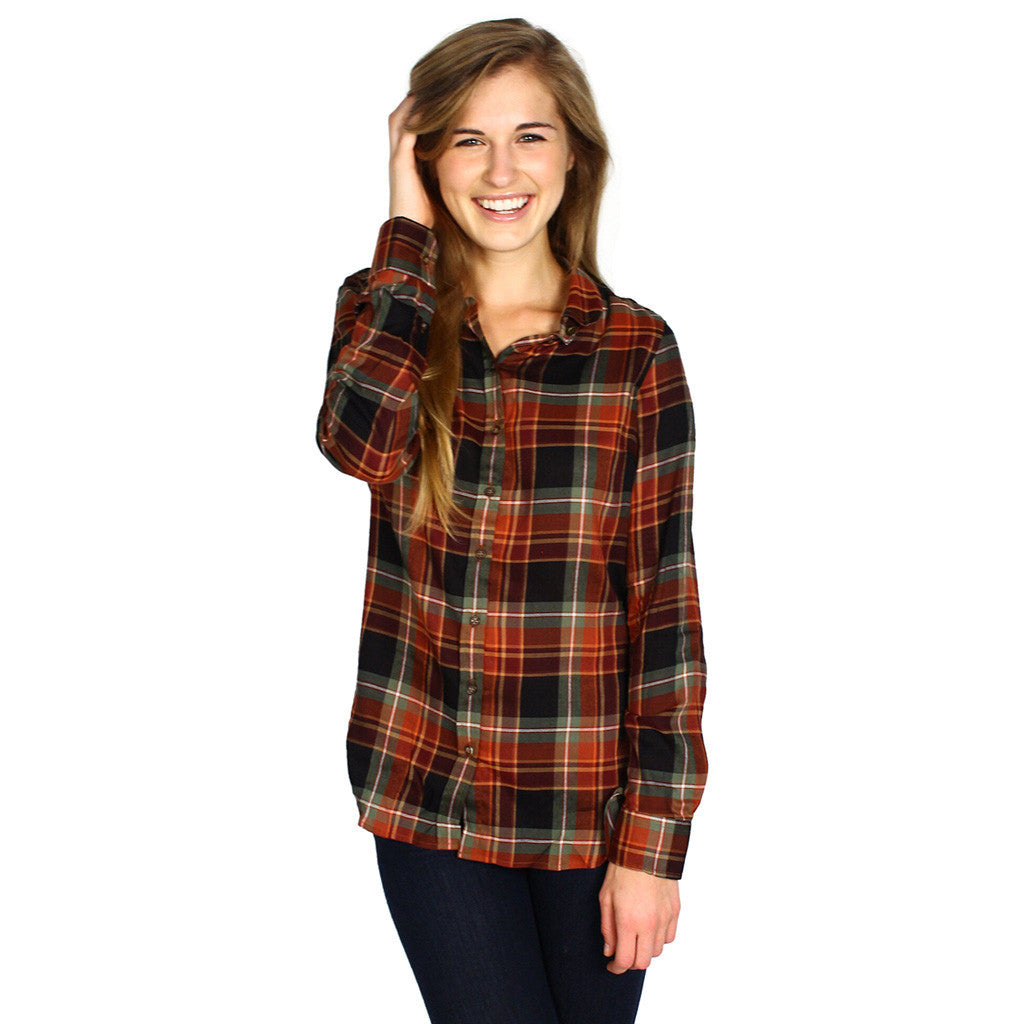 Carter Shirt in Olive Check