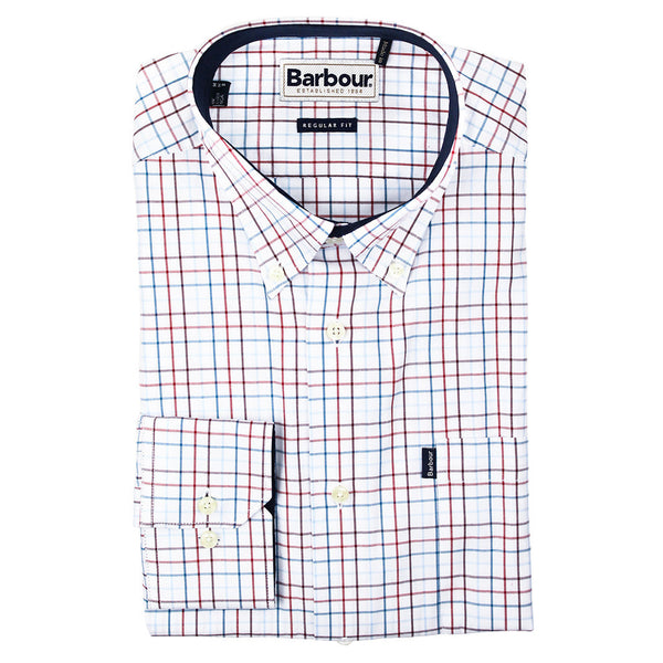 Charles Regular Fit Button Down in Crimson