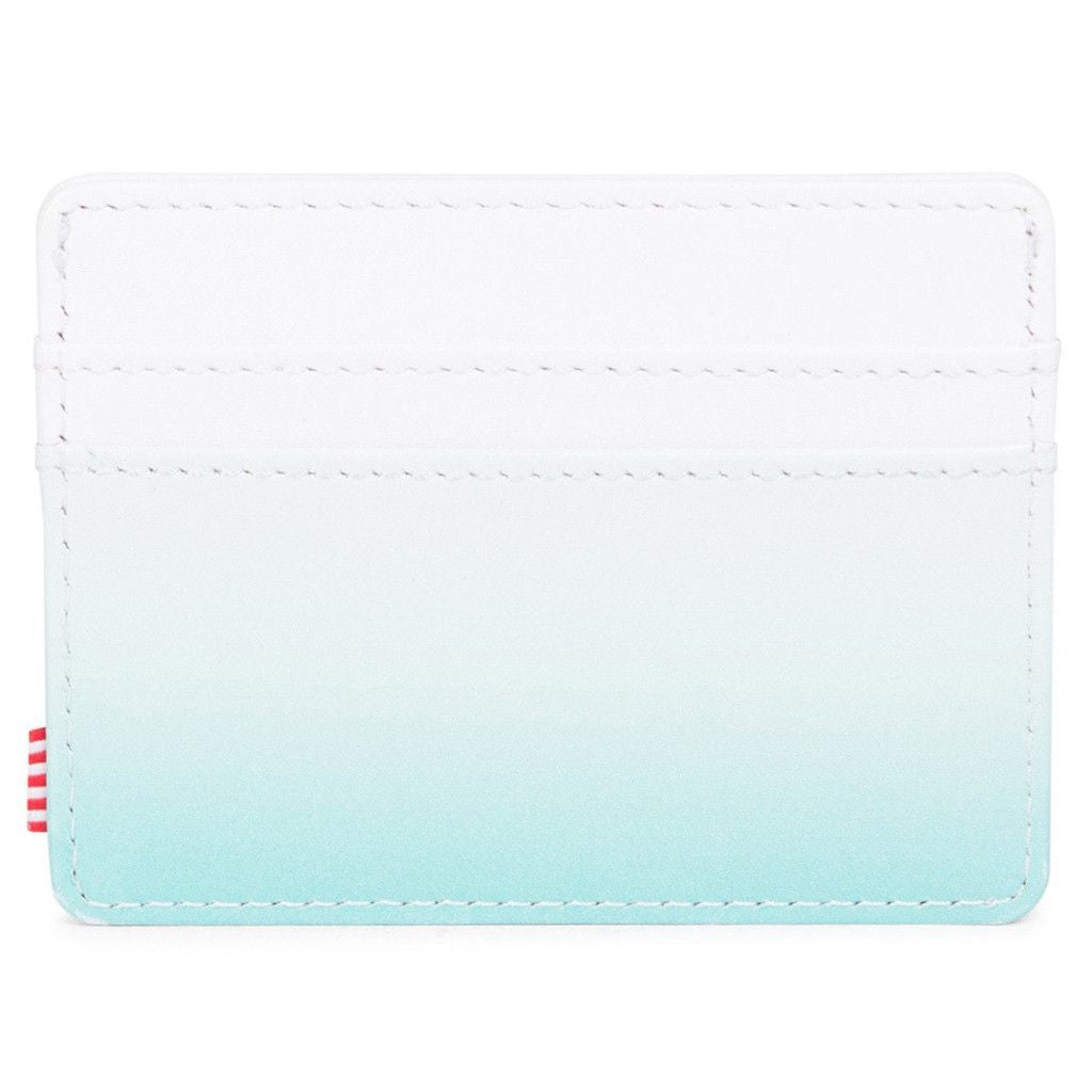 Charlie Wallet in White and Aqua Gradient Leather by Herschel Supply Co.  - 1