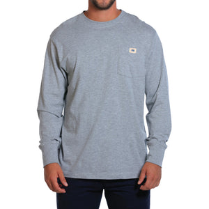 Circle Back Logo Long Sleeve Tee in Grey by The Normal Brand