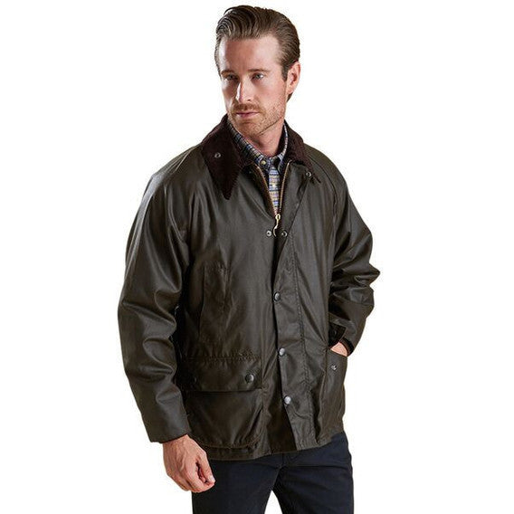Classic Bedale Waxed Jacket in Olive by Barbour