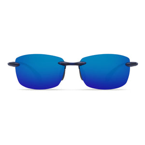 Ballast Sunglasses in Matte Blue with Blue Mirror 580P Lenses by Costa Del Mar