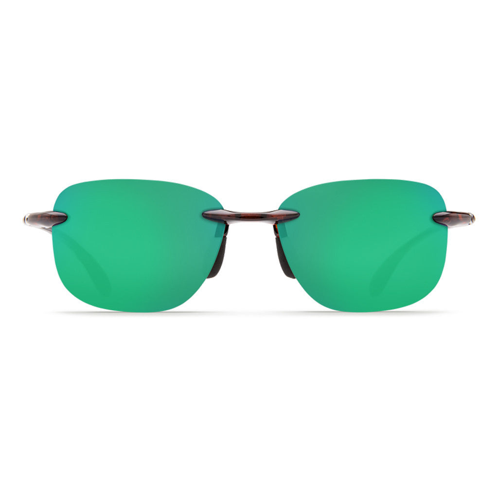 Costa Del Mar Seagrove Sunglasses in Shiny Tortoise with Green Mirror 580P Lenses