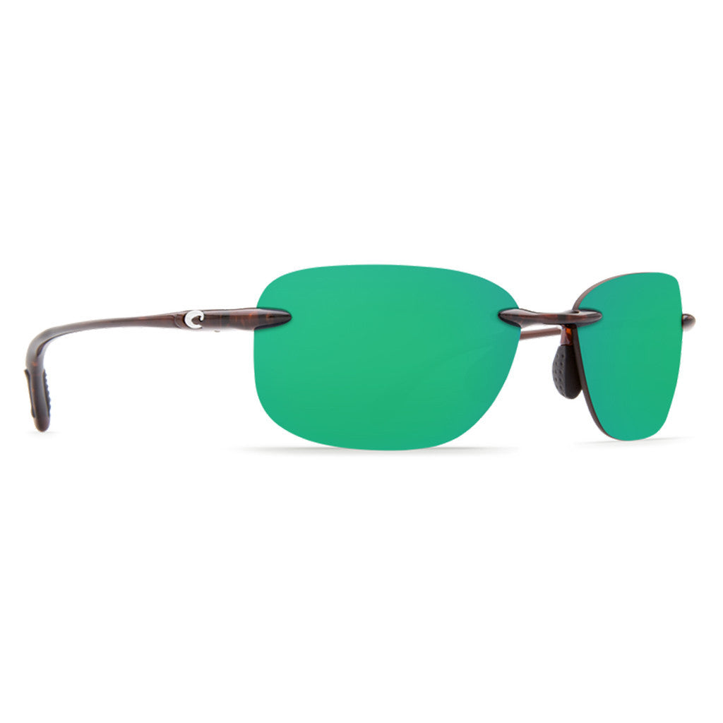 Costa Del Mar Seagrove Sunglasses in Shiny Tortoise with Green Mirror 580P Lenses