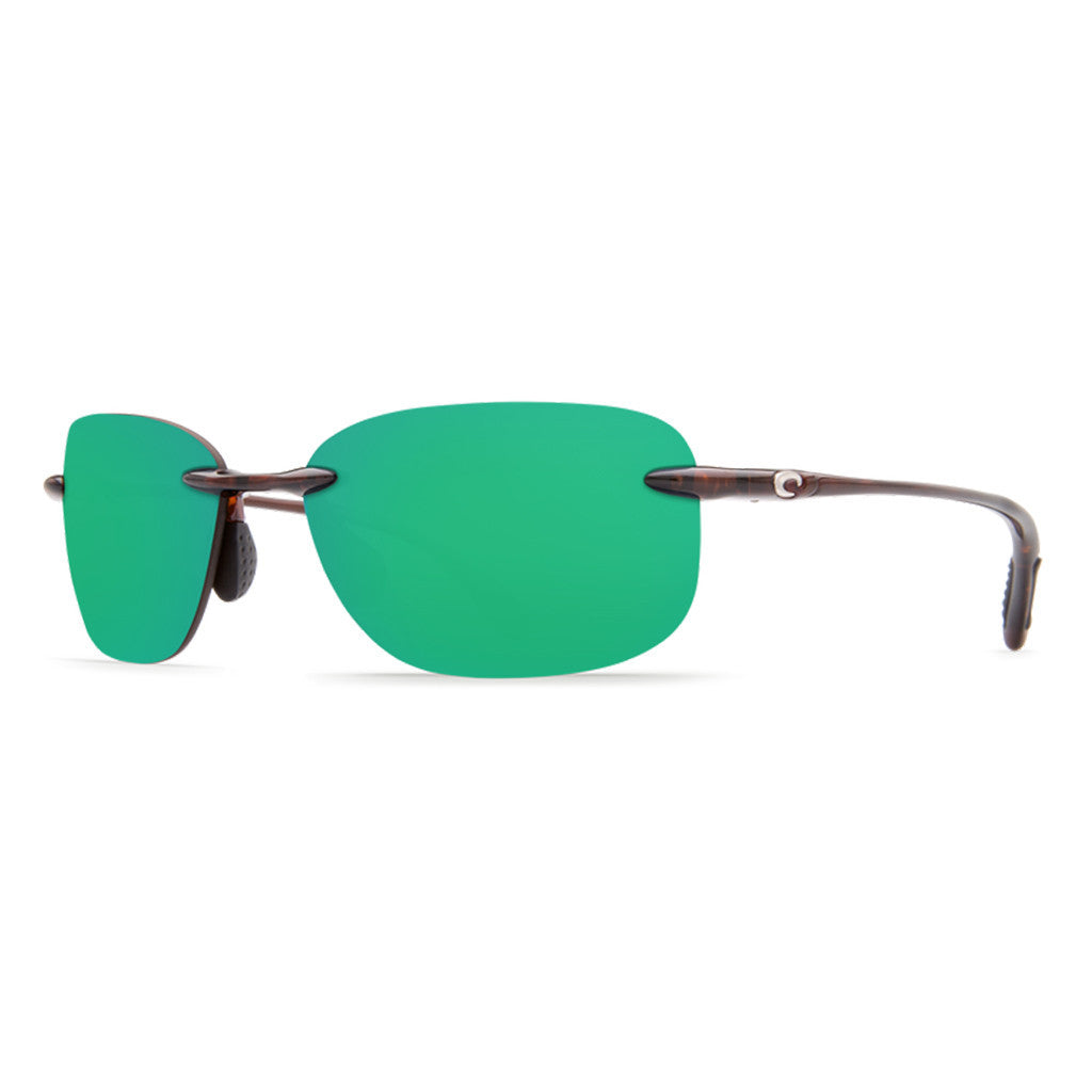 Costa Del Mar Seagrove Sunglasses in Shiny Tortoise with Green Mirror 580P Lenses