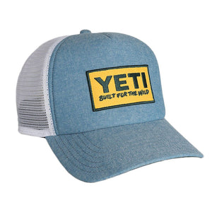 Deep Fit Foam Patch Trucker Hat in Chambray Blue   - 1