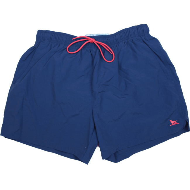 The Dock Dog Swim Trunk in Navy w/ Red Trim by Over Under Clothing  - 1