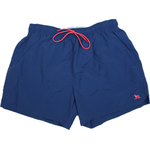 The Dock Dog Swim Trunk in Navy w/ Red Trim by Over Under Clothing  - 1