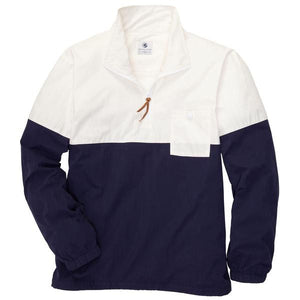Dock Pullover in Ivory and Navy